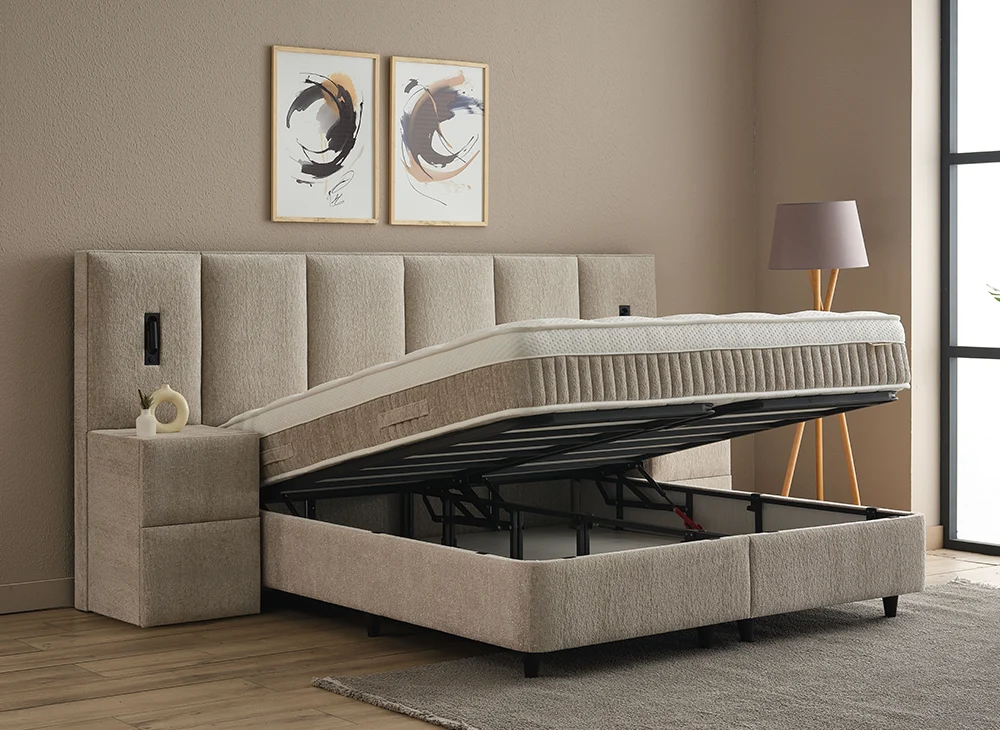 Bed Davis | Opbergbed | Inclusief Matras & Topper - Afbeelding 5