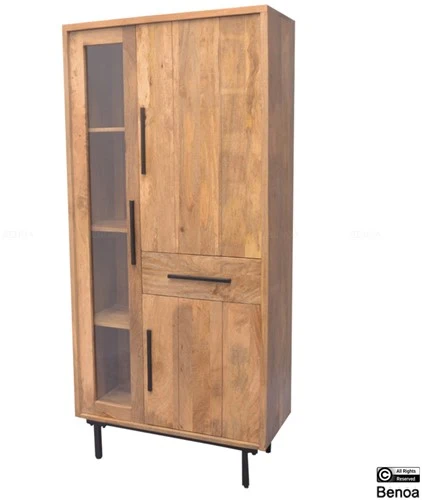 Opbergkast Jayden | Mangohout | 85cm - Afbeelding 3