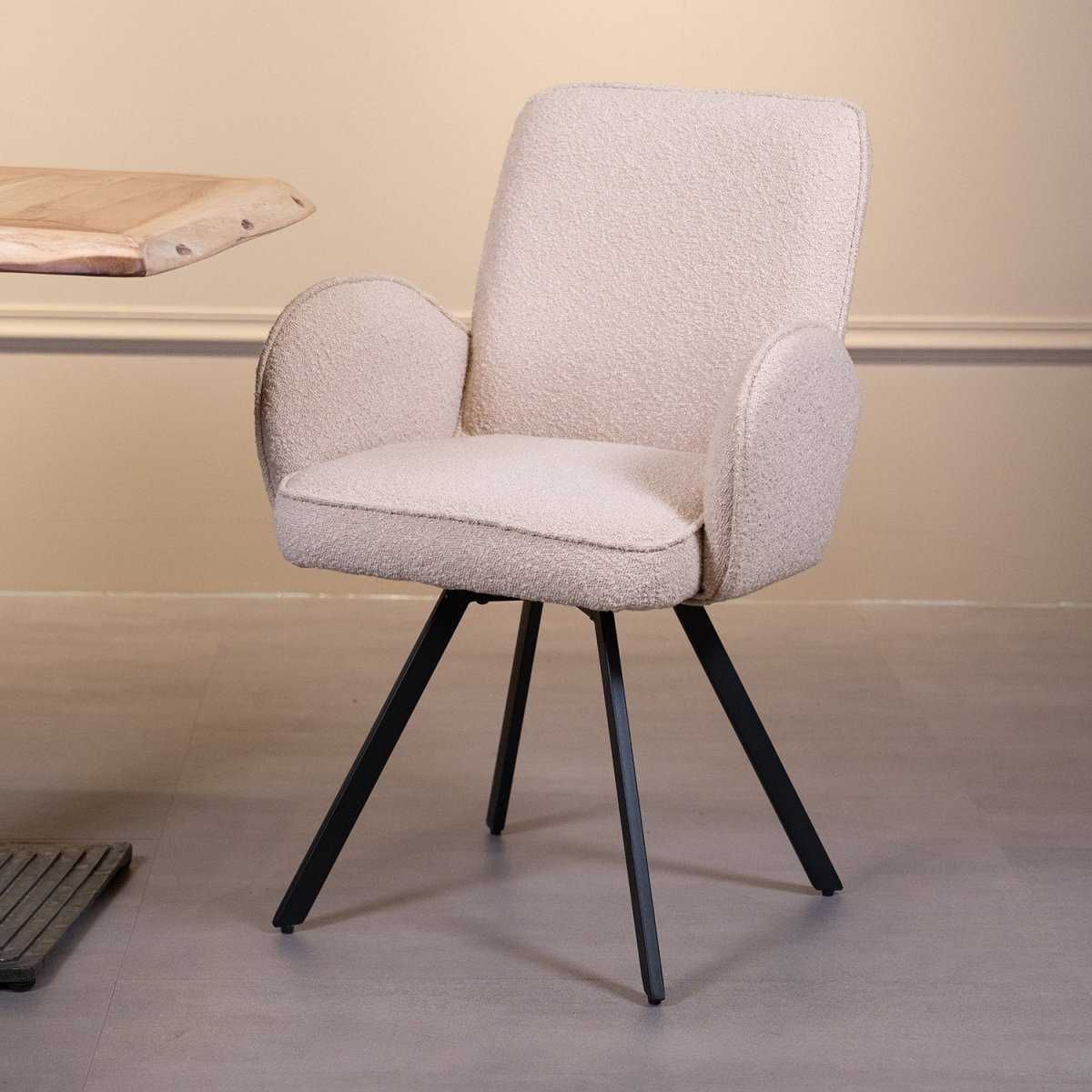 Eetkamerstoel Livo | Beige - Afbeelding 4