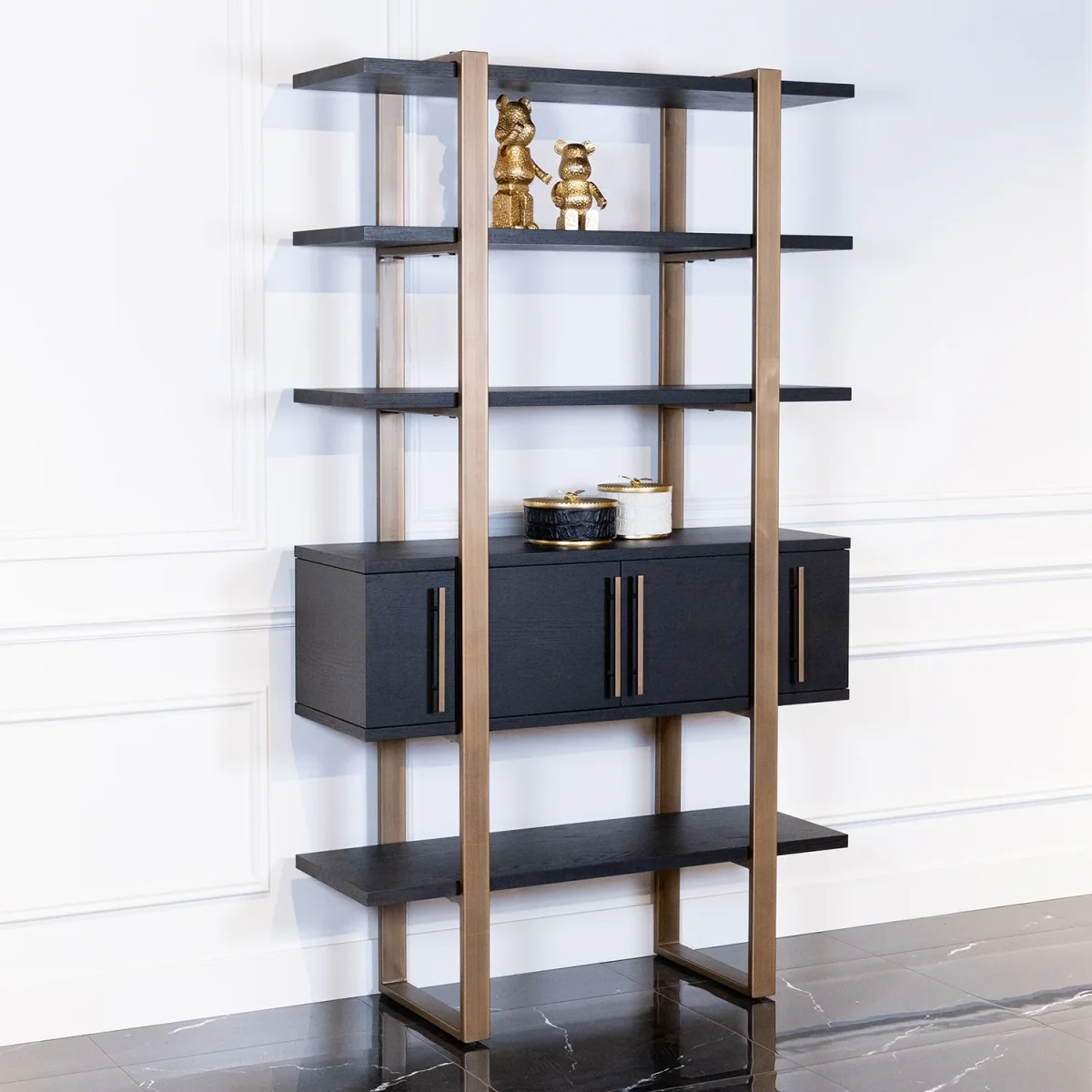Wandkast Cambon | Bruin Eikenhout