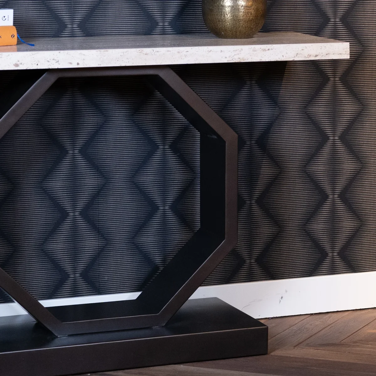 Sidetable Avalon | Travertin | Brons - Afbeelding 4