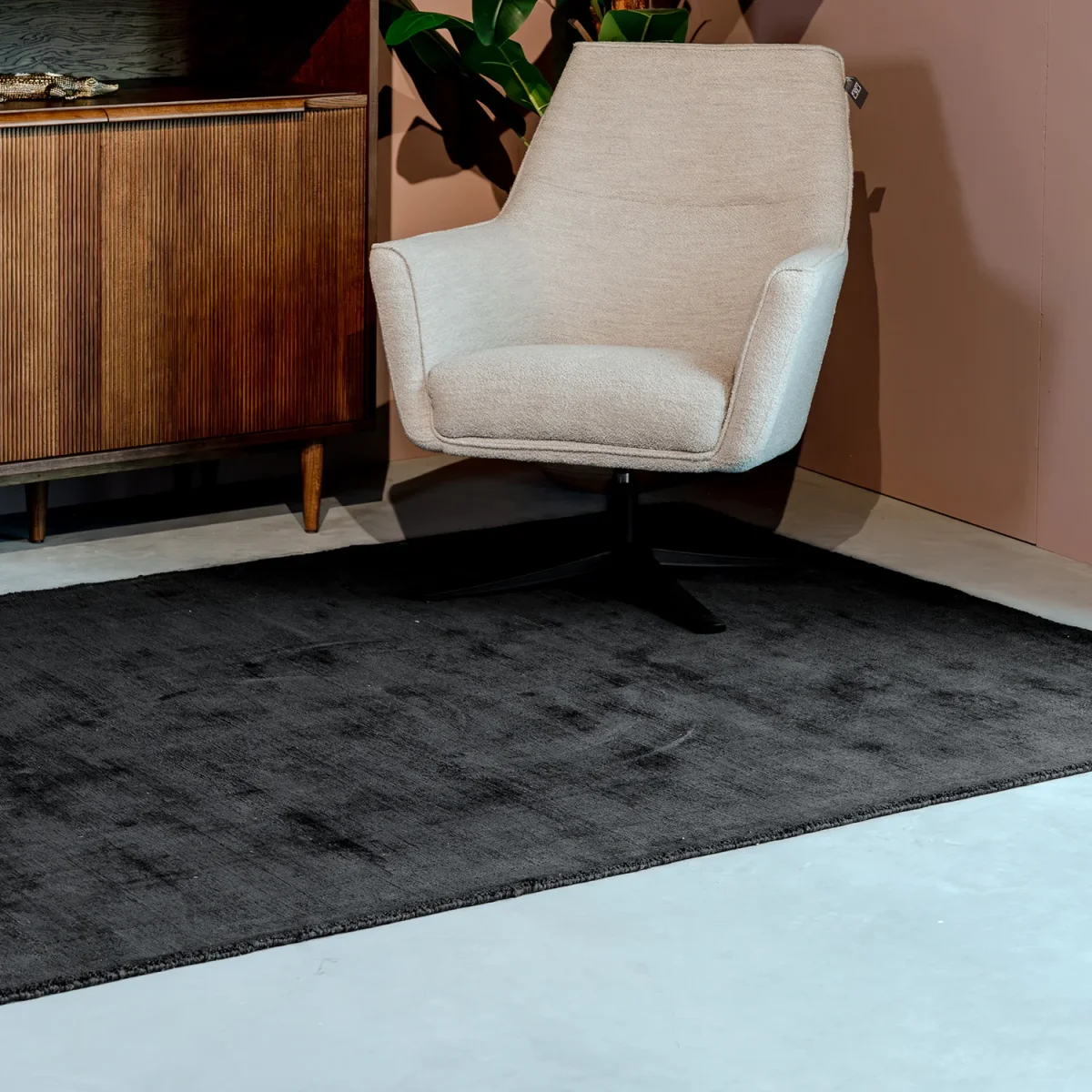 Vloerkleed Velvy | Rechthoek | Antraciet | 200x300 cm - Afbeelding 4