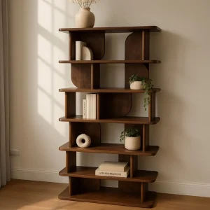 Boekenkast Oregano | Walnoot Bruin