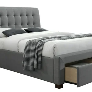 Tweepersoonsbed Percy 160 Grijs