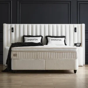 Bed Sheraton White | Opbergbed | Inclusief Matras & Topper