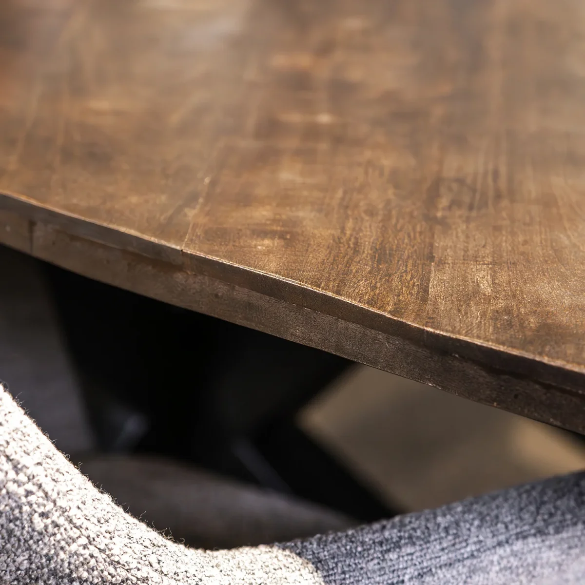 Eettafel Silvi | Bruin Mangohout - Afbeelding 8