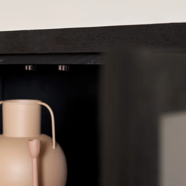 Vitrinekast Britt Black - Afbeelding 4