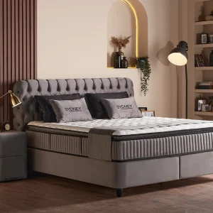 Bed Sydney Grey | Opbergbed | Inclusief Matras & Topper
