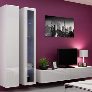 Tv-wandmeubel Barbera wit